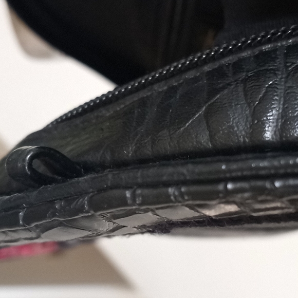 Sylvia Cee Clutch - Faux Leathered Patchwork. - Picture 8 of 10